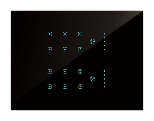 Lumos smart switch installed in hotel guest room